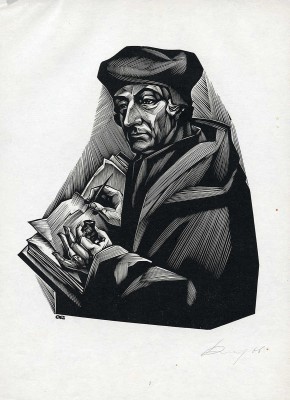 Калашников Анатолий Иванович. Лот из пяти портретов. В подборке представлены портреты А.Н. Островского, И.Д. Сытина, Г. Низами, Э. Роттердамского, А. Навои 
